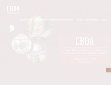 Tablet Screenshot of cbdaconference.org